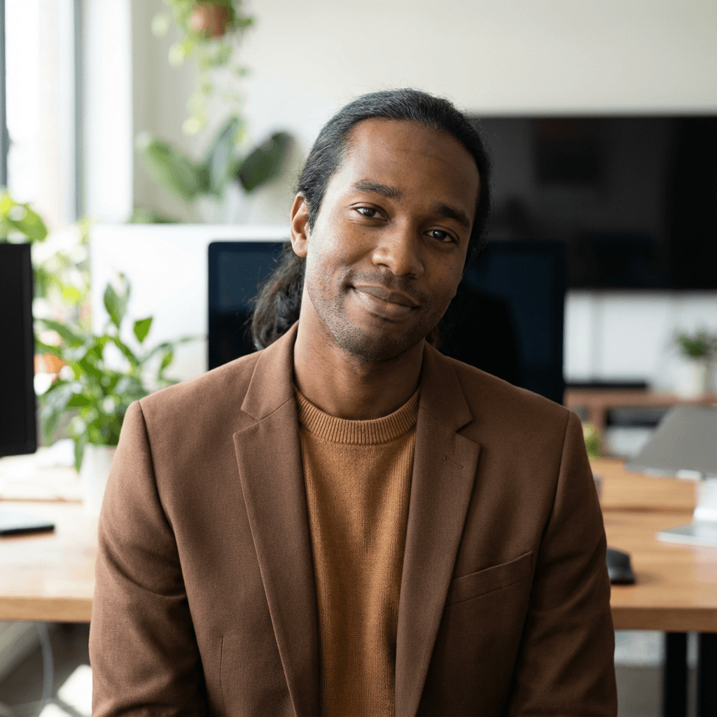 Tyrone Williams in his early 30s in a professional setting